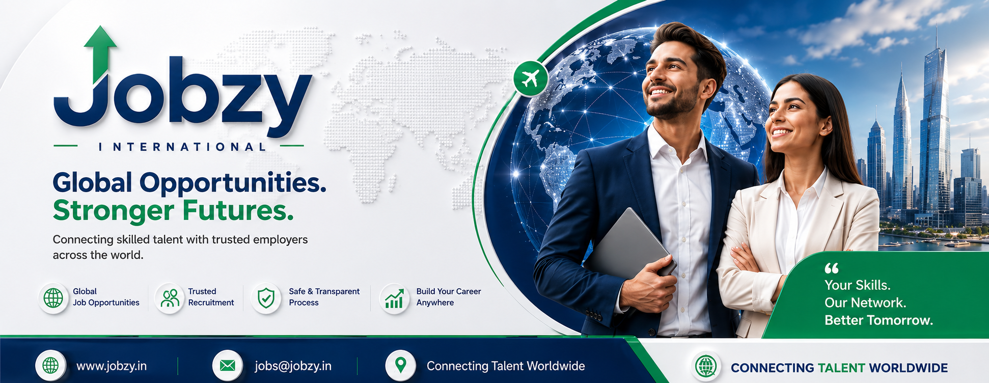 Jobzy International global opportunities and stronger futures banner